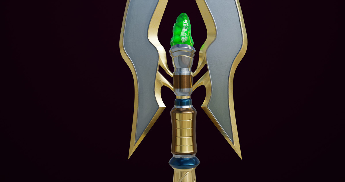 Fantasy Trident 07 URP HDRP Textures