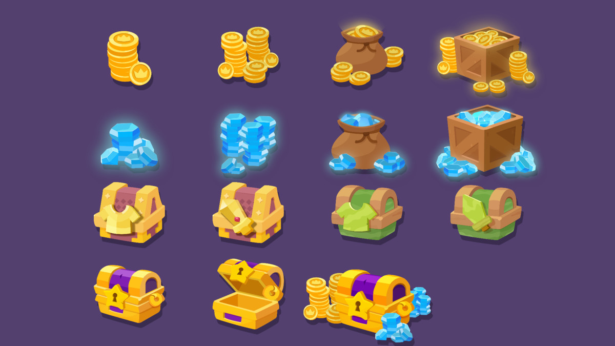 Cartoon Fantasy GUI - Animated & Stylized HUD