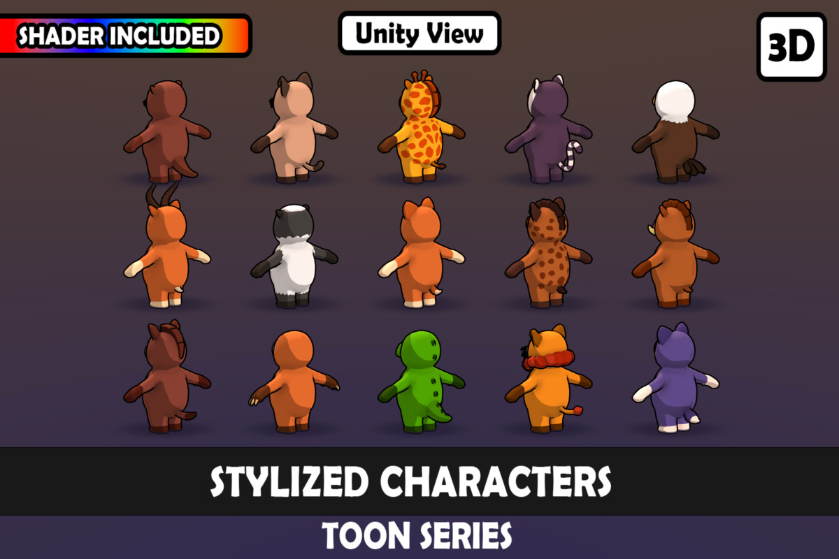 Mascot Humanoid Animal Characters Vol.3 – 15 Unique Characters