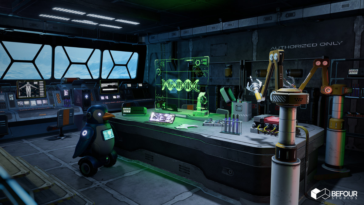 Sci-Fi Polar Station Environment (Modular, Space, Station)