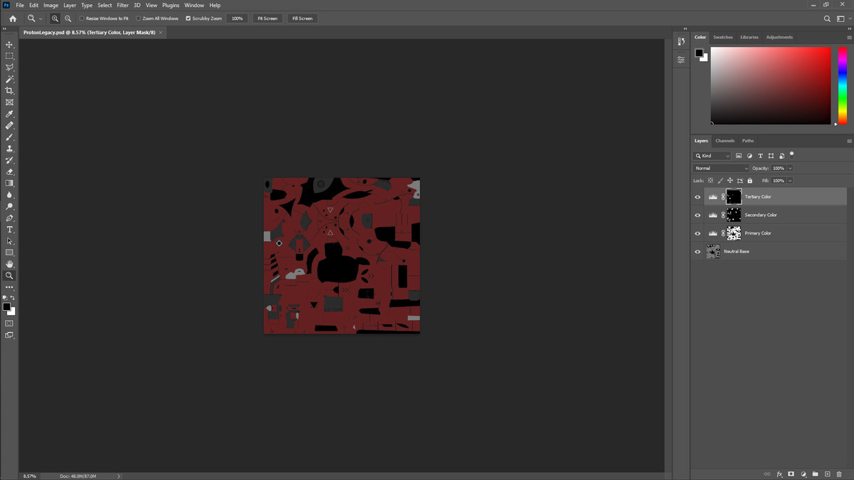 Sci-Fi Alien Modular Spaceship Proton Legacy