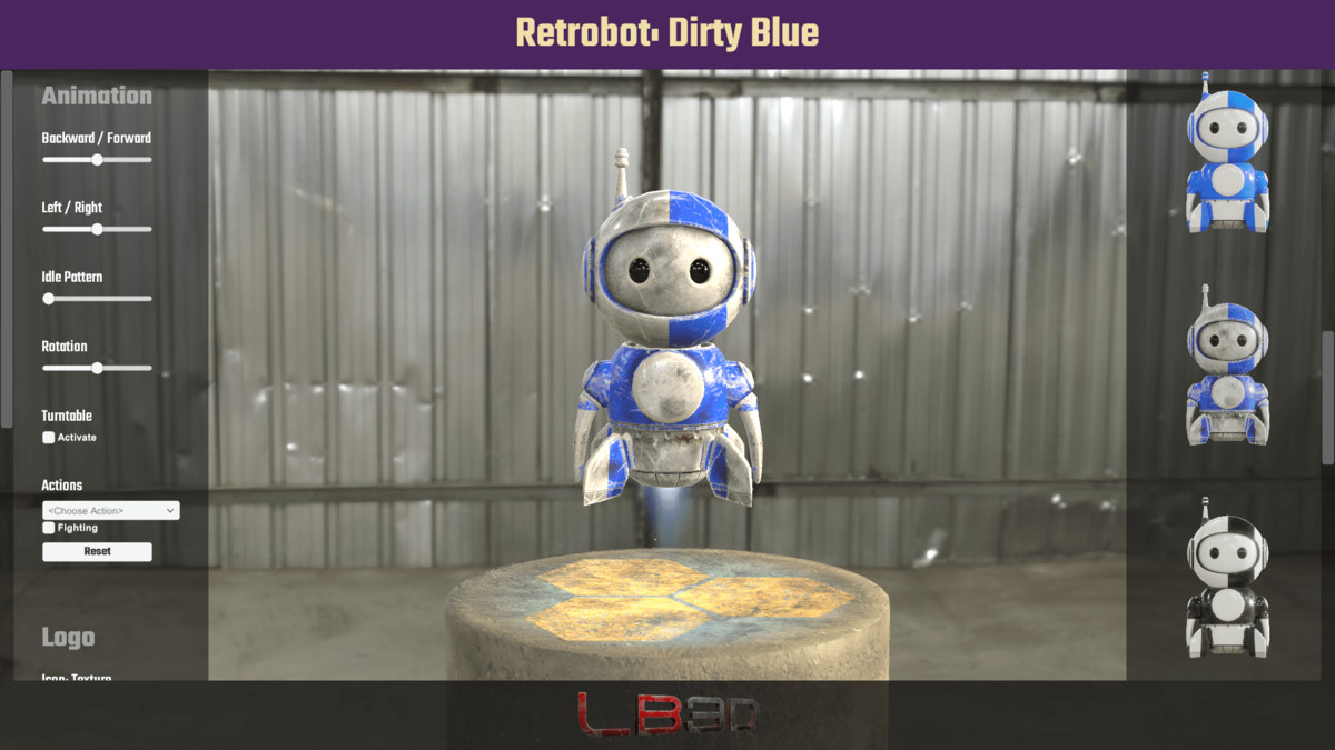 Retrobot, Game and App Character, Robot Mascot