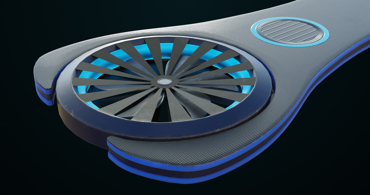 Sci Fi Hoverboard 3 URP HDRP Textures