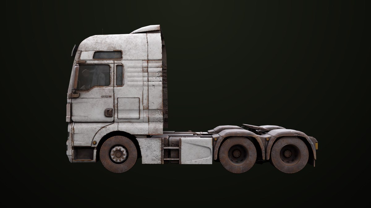 Heavy Truck Chassis 04 Dirty 4 URP HDRP Textures