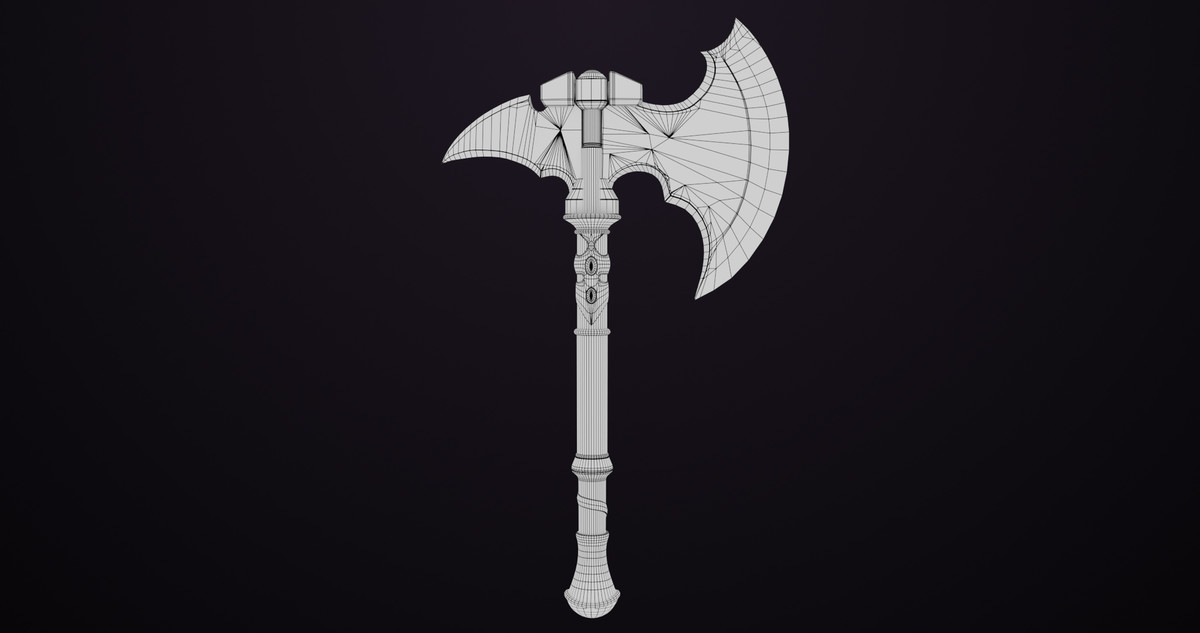 Battle Axe 08 URP HDRP Textures