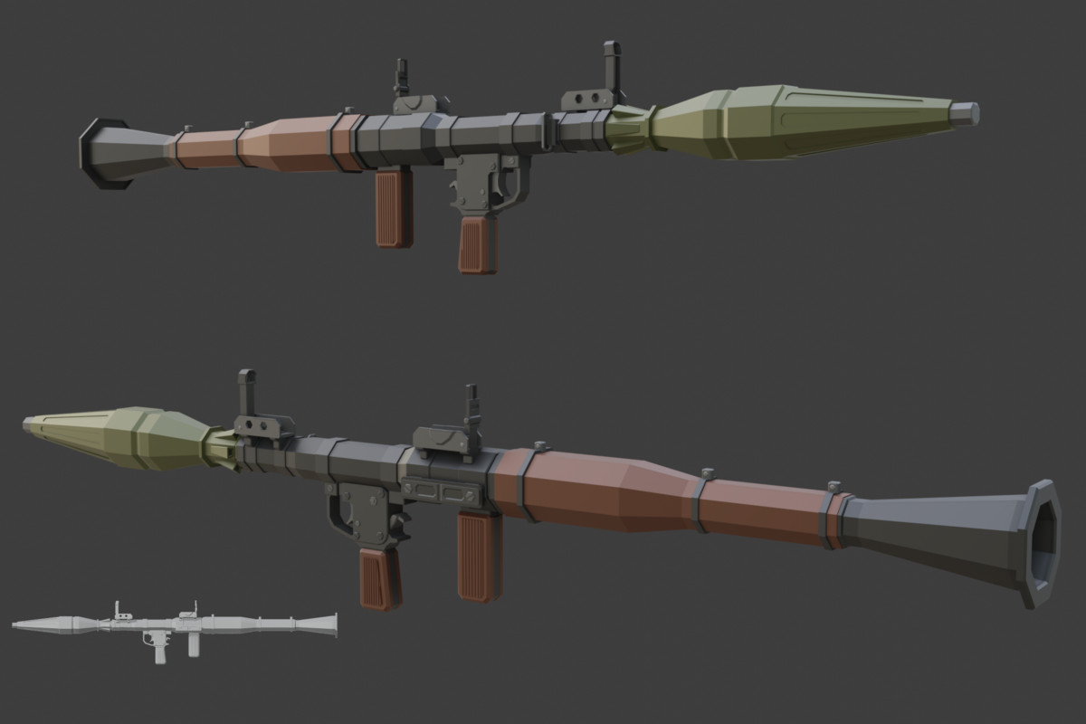 Low Poly Weapon Bundle Pack 3