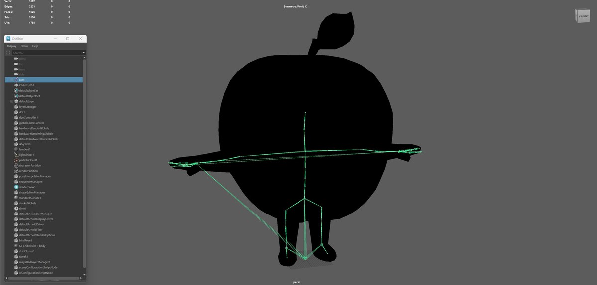 Chibi Fruit Apple two