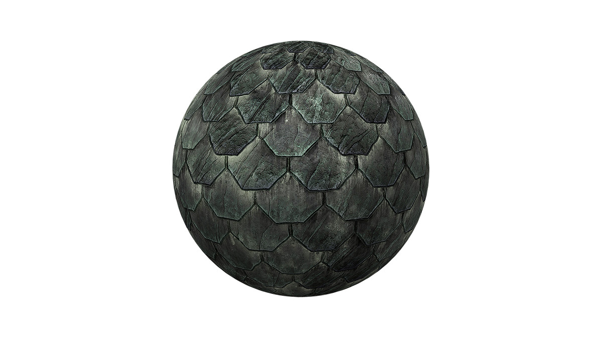 PBR Stylized Roofing Tile textures