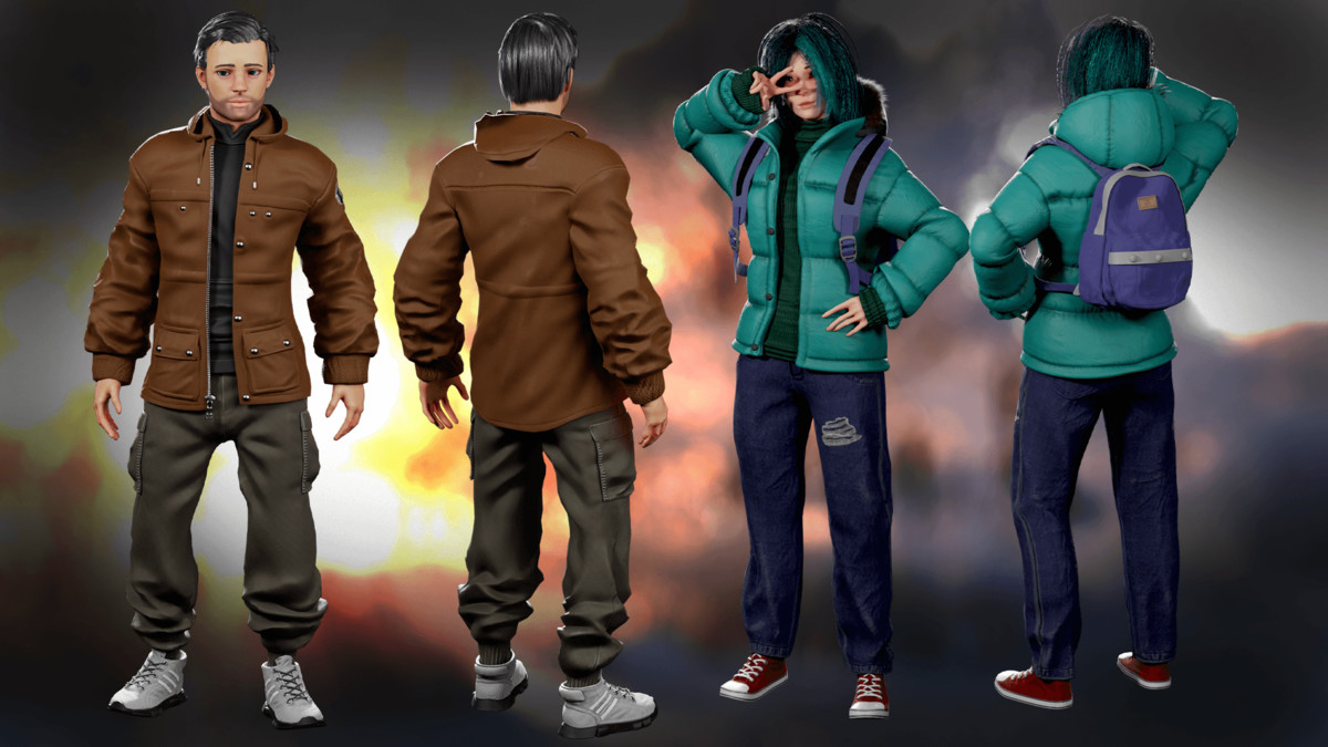 Urban Winter Characters Pack – Modular Characters Collection