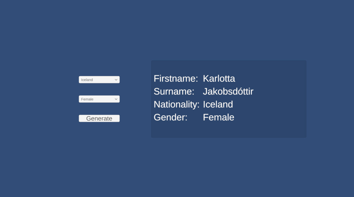 NameFactory - Character Name Generator