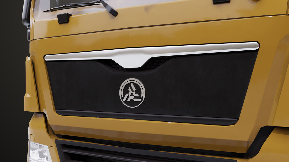 Heavy Truck 04 Chassis Yellow