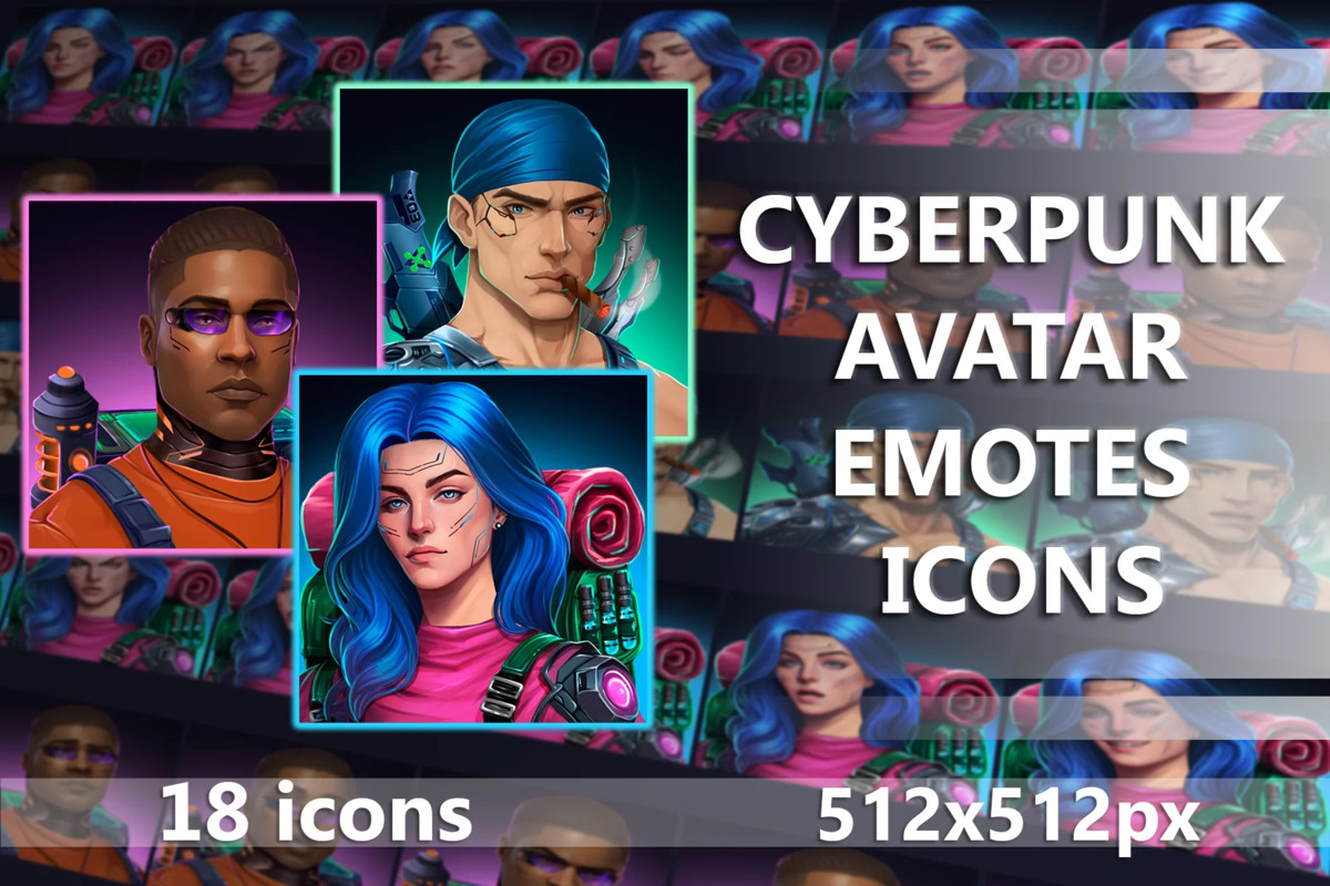 2700 Cyberpunk RPG Icons Pack