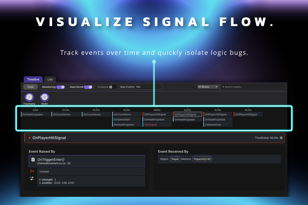 Pulse – GC-Free Event System with Live Debugger