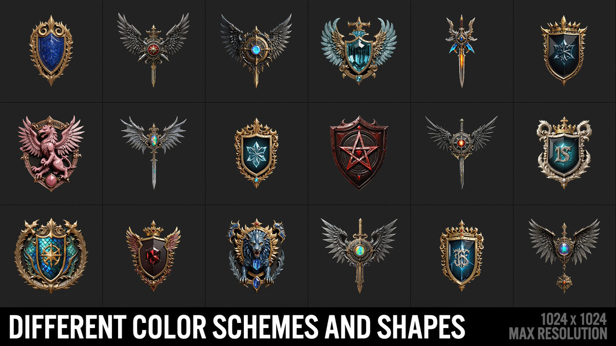 600 Achievements, Trophies, Rewards, Emblems, Badges, Awards, Artifacts Vol2
