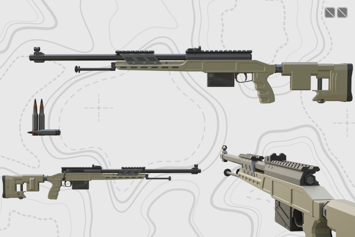 Low Poly Weapon Bundle Pack Fin