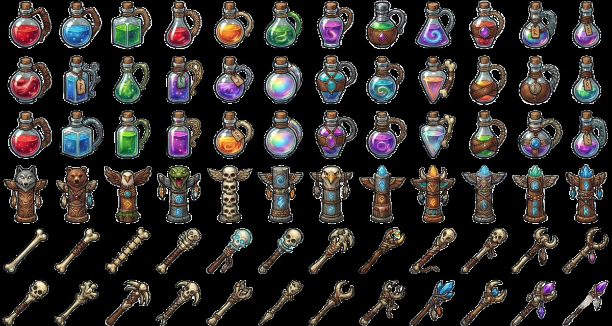 2D Fantasy RPG Weapon Icon Pack - 1000+ Items