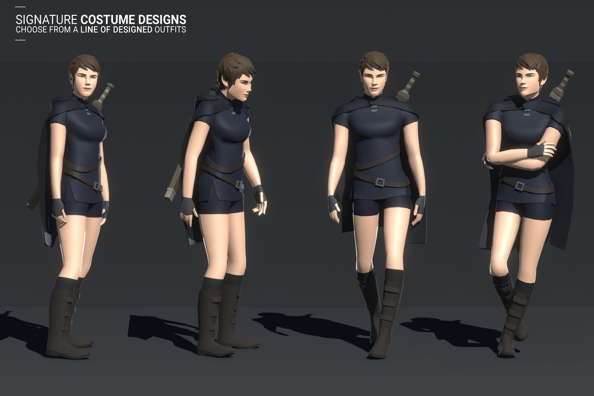 Polyquest Heroes: Warrior I Huntress