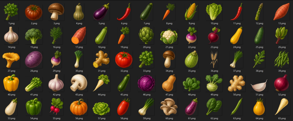 Fantasy Vegetables Pack
