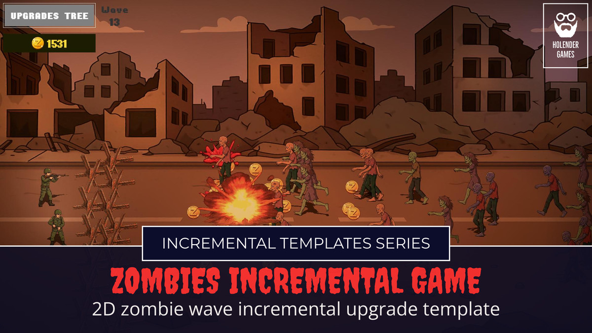 Zombie Incremental/Upgrade Game Template