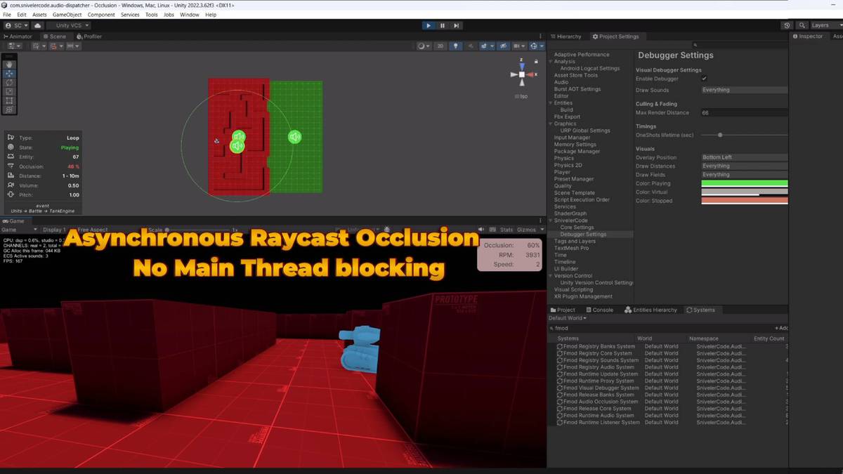 Advanced Audio Dispatcher for DOTS