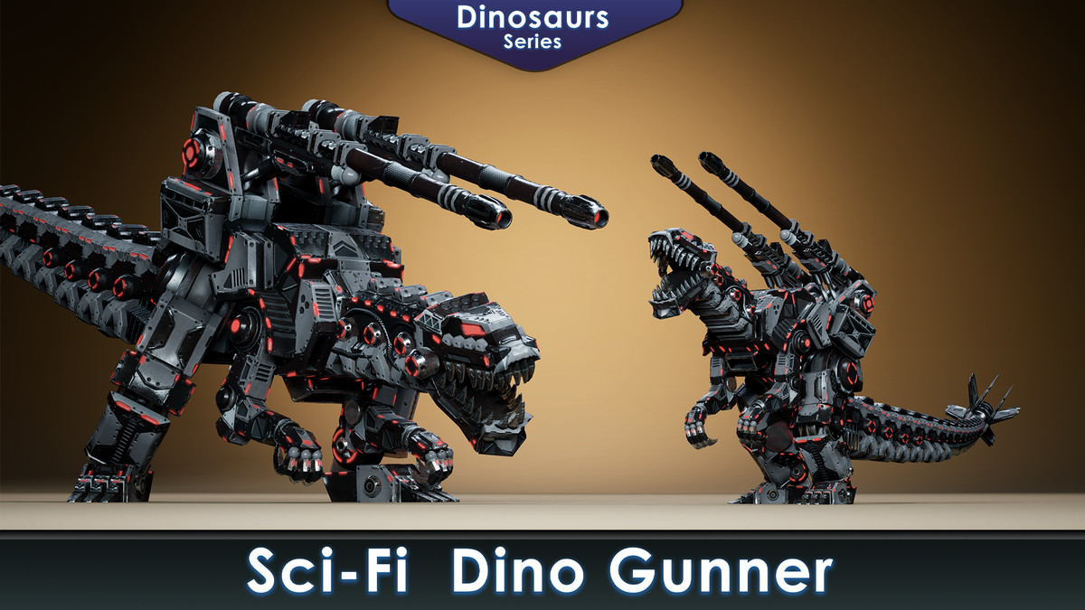 Sci-Fi Dinosaurs Pack 2