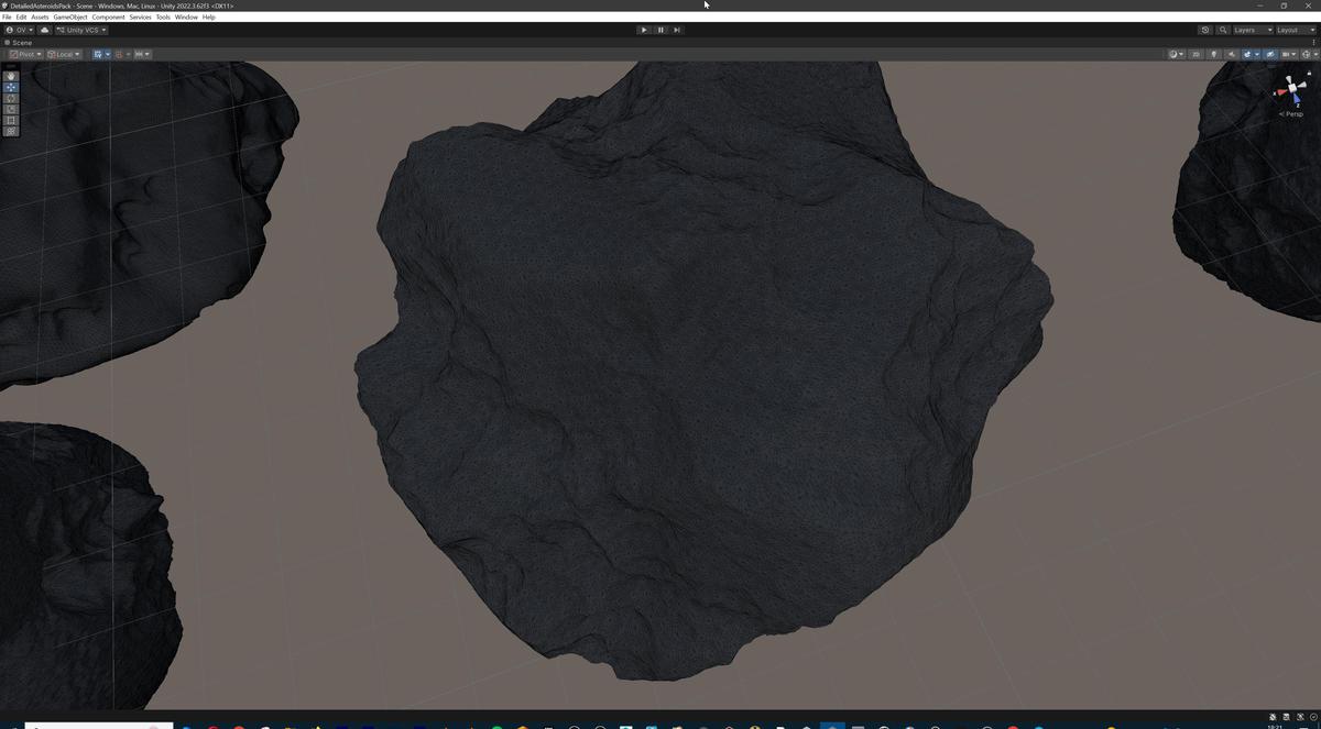 Detailed Asteroids Pack (22 high-poly 3D assets)