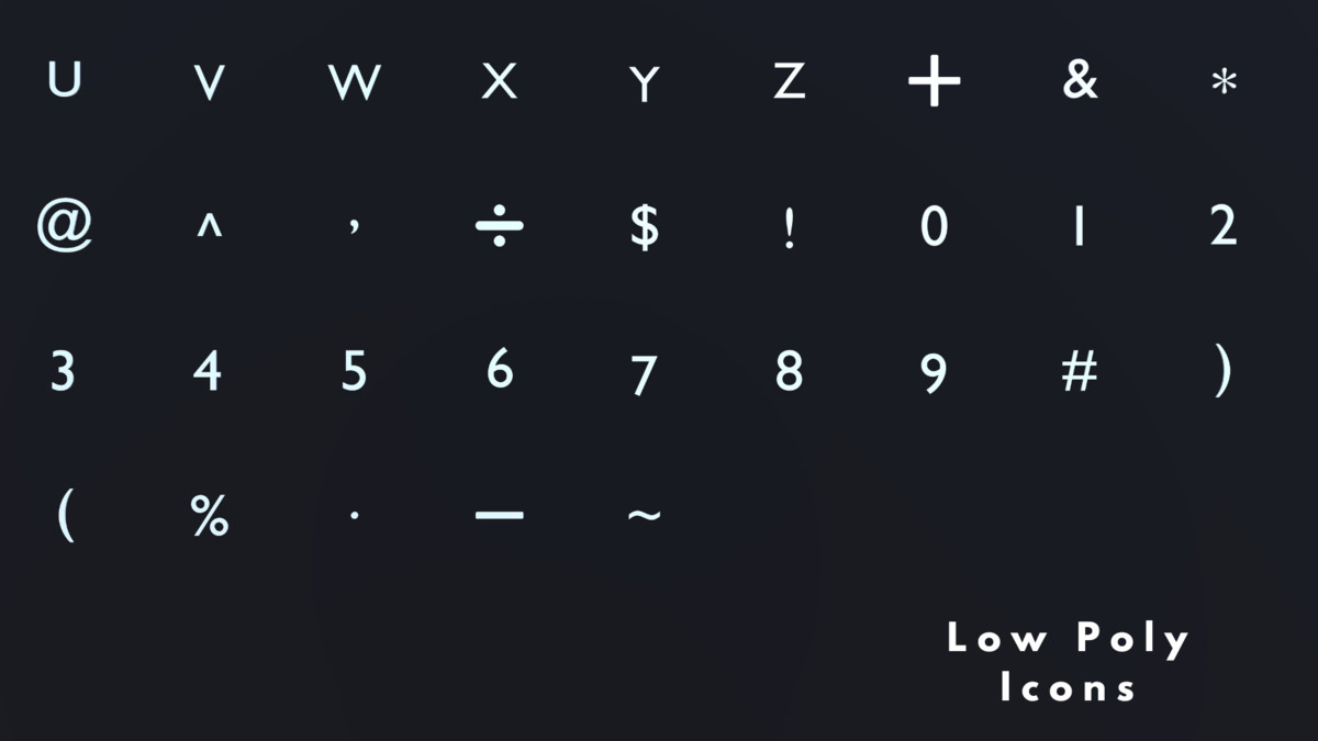 Low Poly 3D Icons - Pack