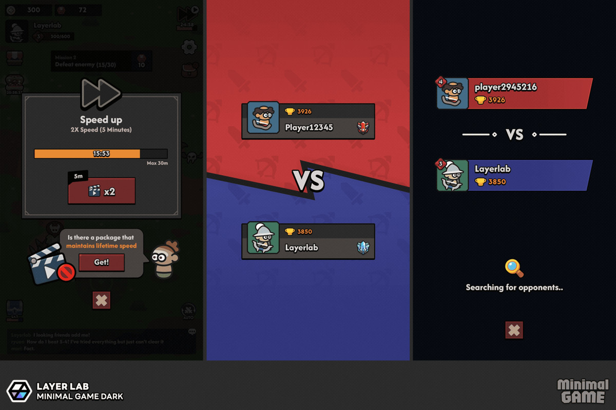 GUI Pro - Minimal Game Dark
