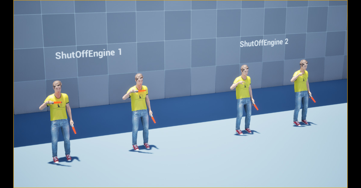 Aircraft Marshalling Animation