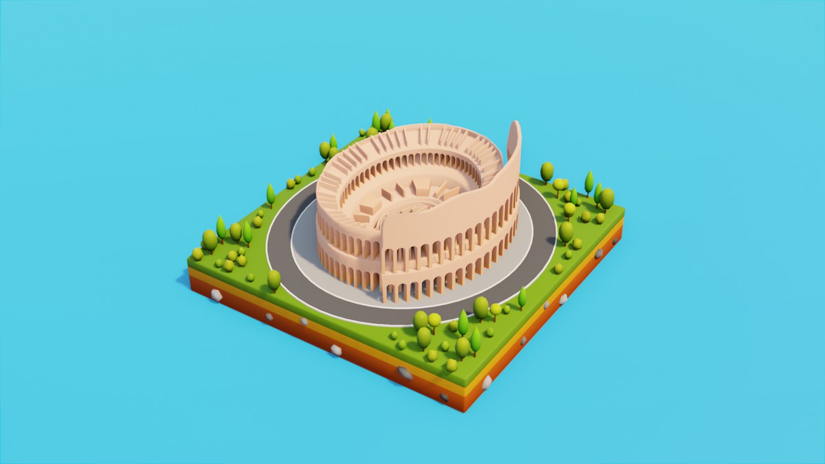 Low Poly European LandMarks by IGS