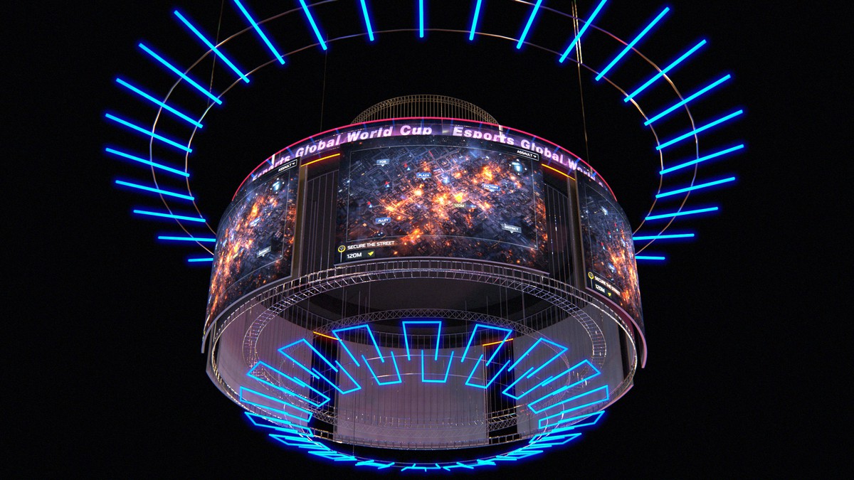 Esports Stage Environment - Futuristic 3d Arena Interior (Gaming Tournament Cup)