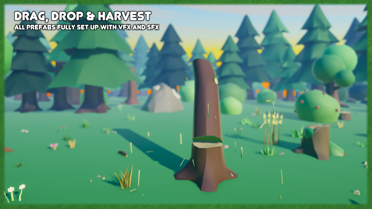 Stylized Harvestable Nature: Forest Assets