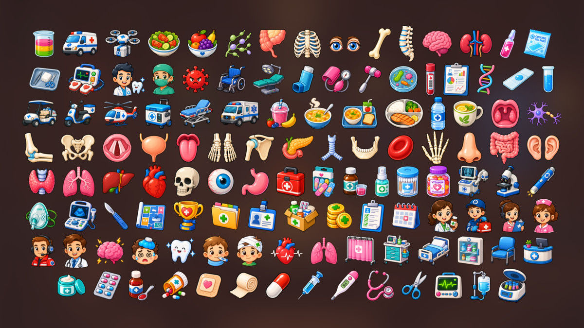 Medical Hospital Anatomy Healthcare Icons Pack Simulation Doctor Casual Games