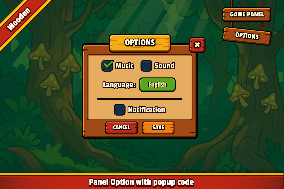 Mystic Realm - Wooden GUI Pack