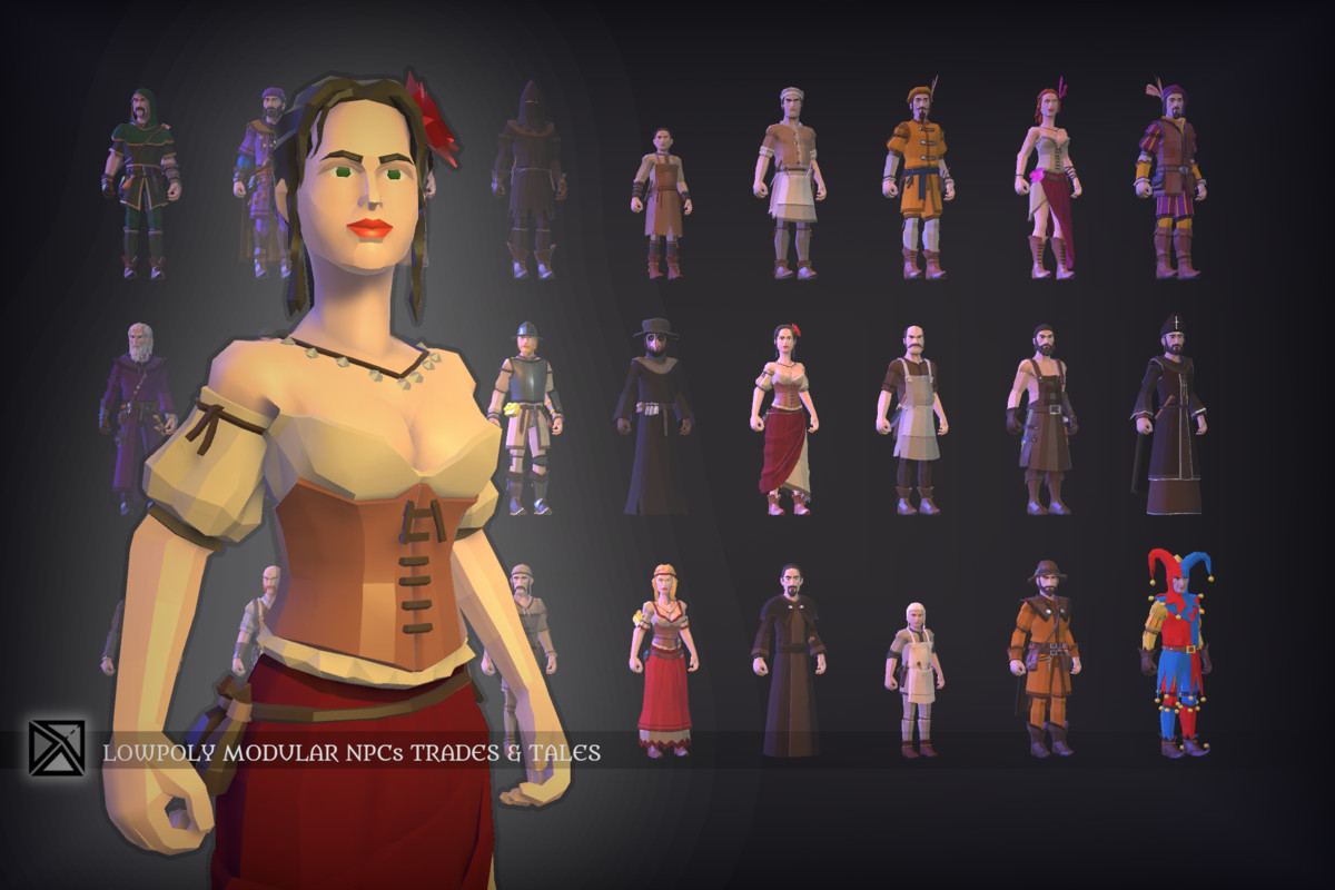 Low Poly Complete Bundle -LOWPOLY MEDIEVAL FANTASY SERIES