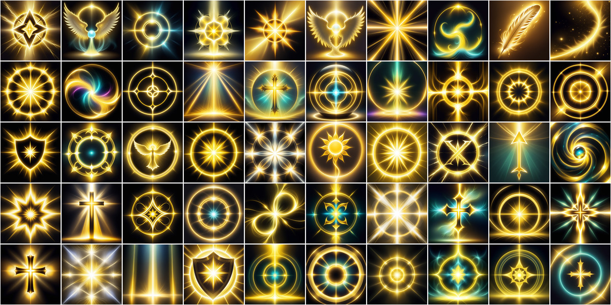 Soft Light Magic Spell Icons Super Bundle1