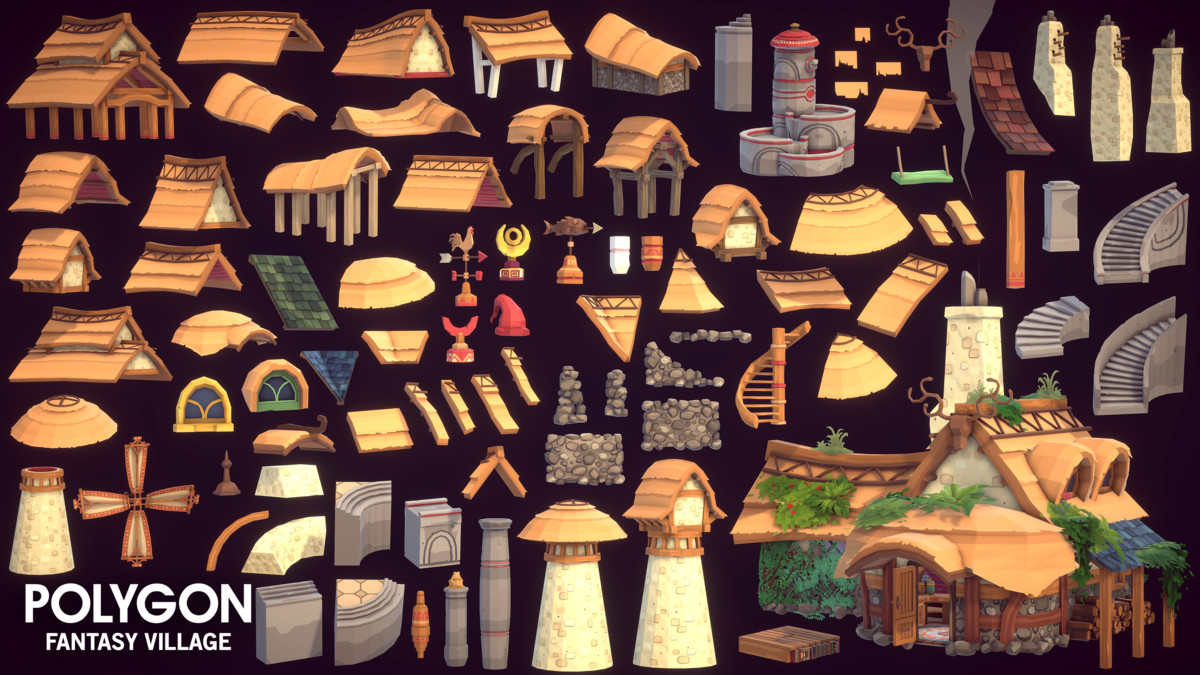 POLYGON - Fantasy Village - Art by Synty, image 28
