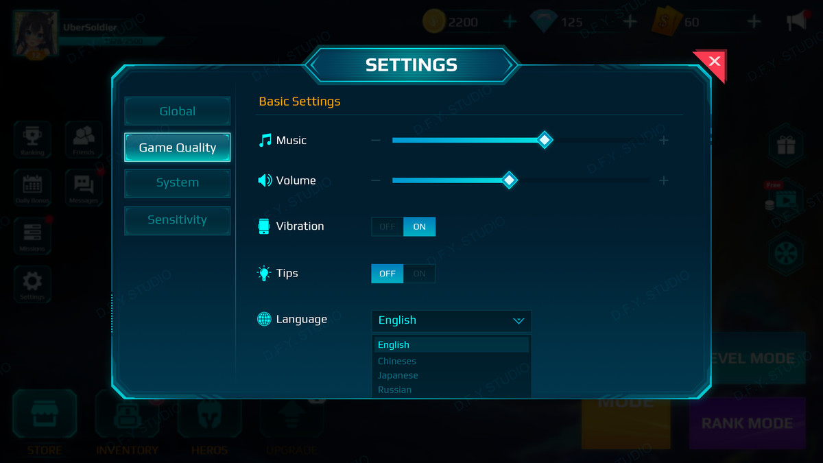 Sci-Fi Cyber UI Pro_Cyan Theme
