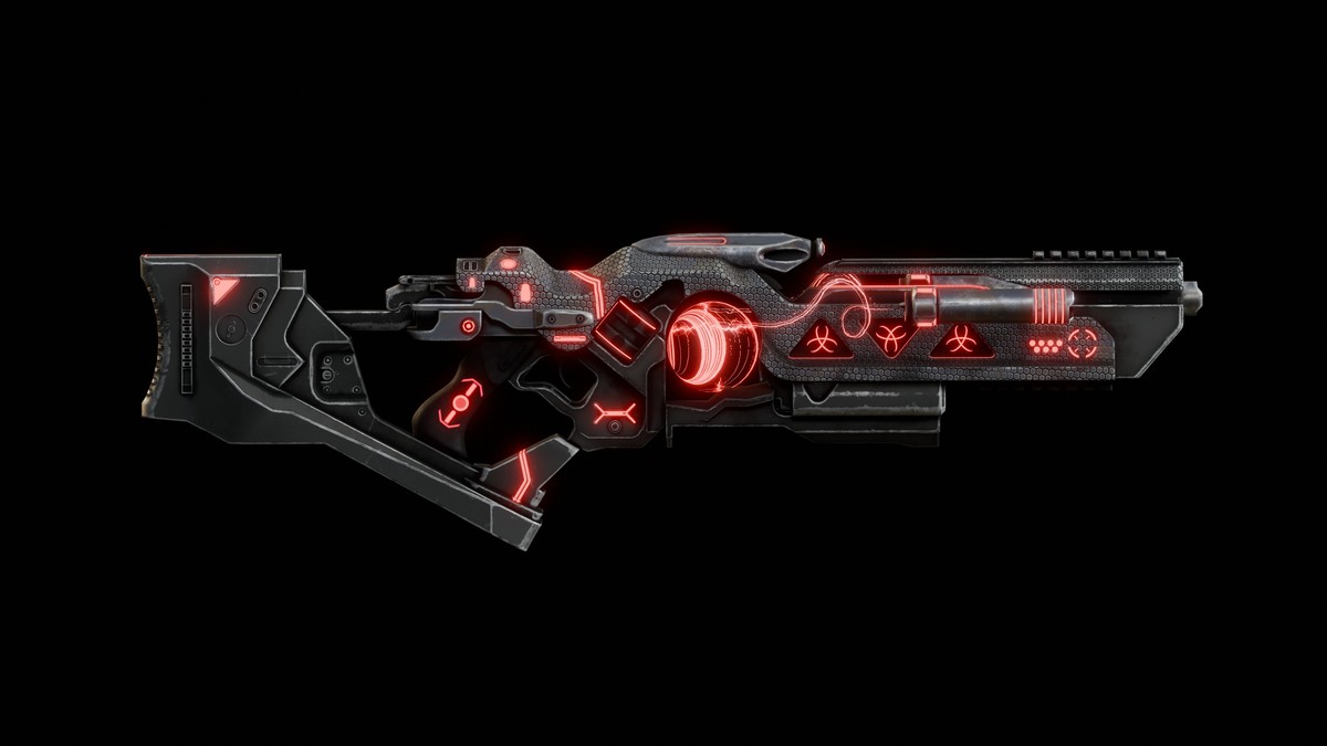 Sci-Fi Weapons - Neon SciFi Shotguns / Scatterguns with 5 Skins per Weapon
