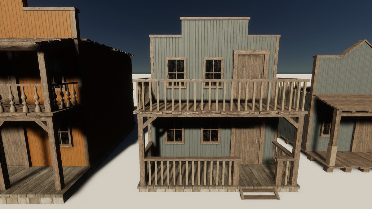 Wild West Town - Realistic Buildings Pack