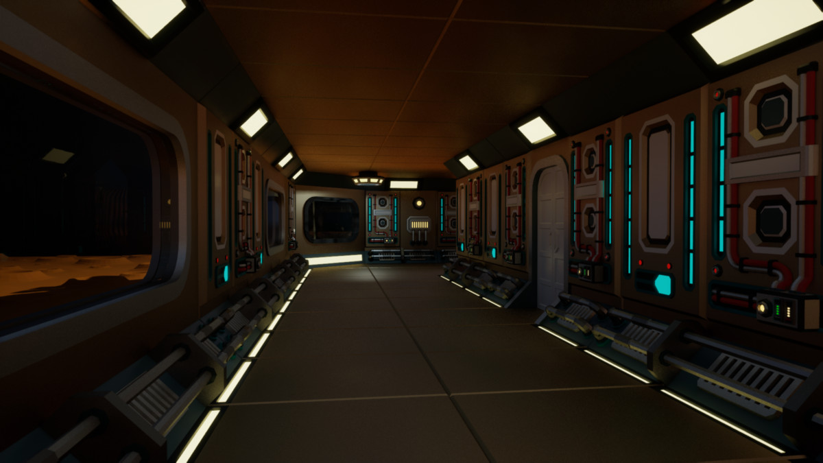 Sci-Fi Planetary Outpost: Ultimate Modular Construction Kit, low-poly stylized