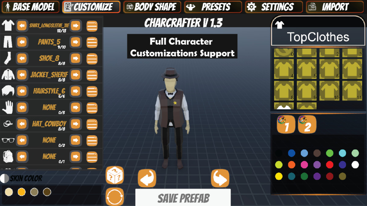 CharCrafter Pro - Moduler Low-Poly Character Creation