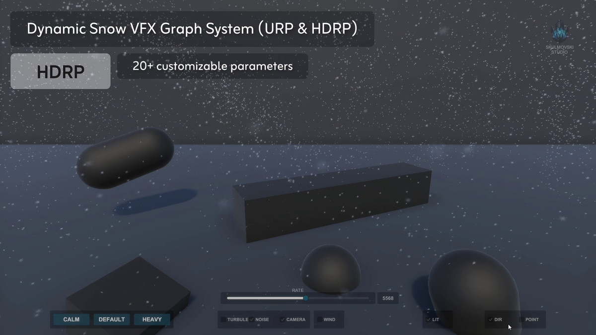 Snow VFX Graph System (URP & HDRP)