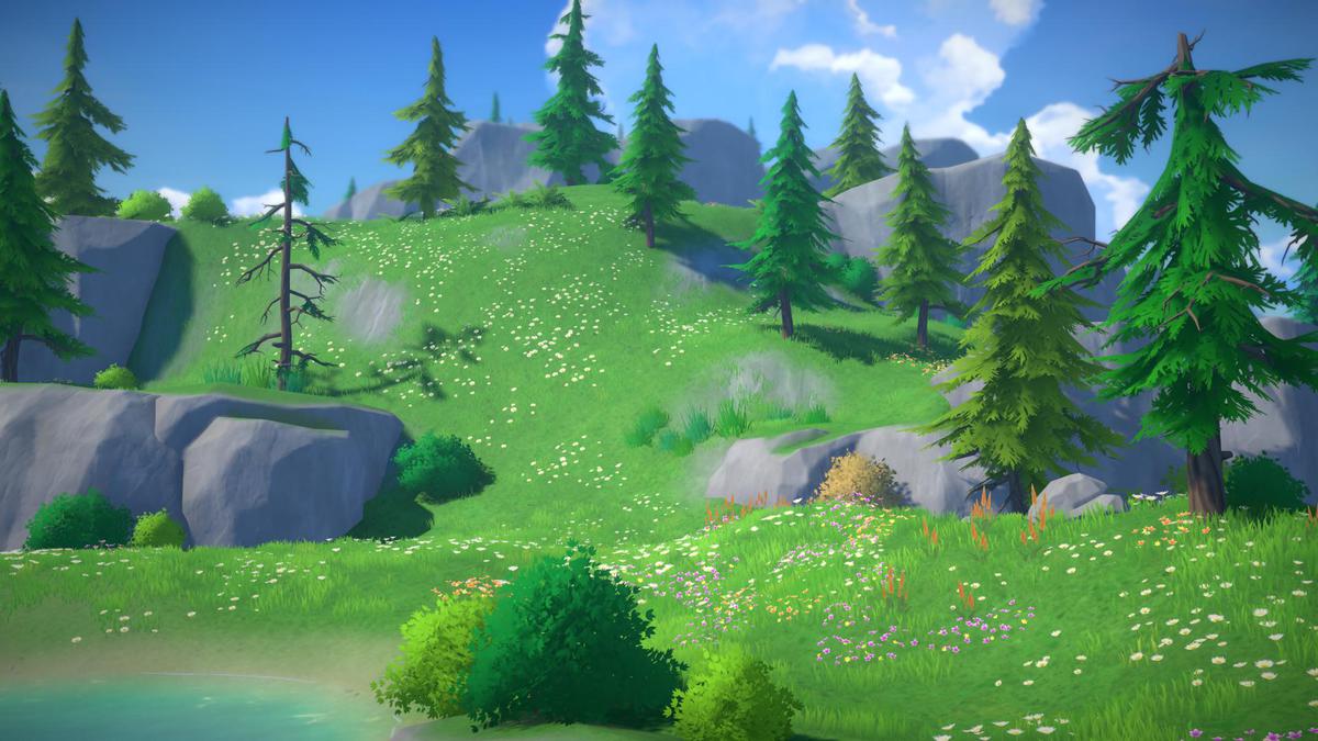 Stylized Snow & Pine Forest