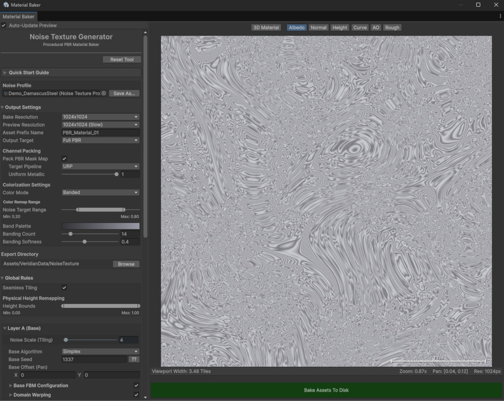 Noise Texture Generator: Procedural PBR Baker