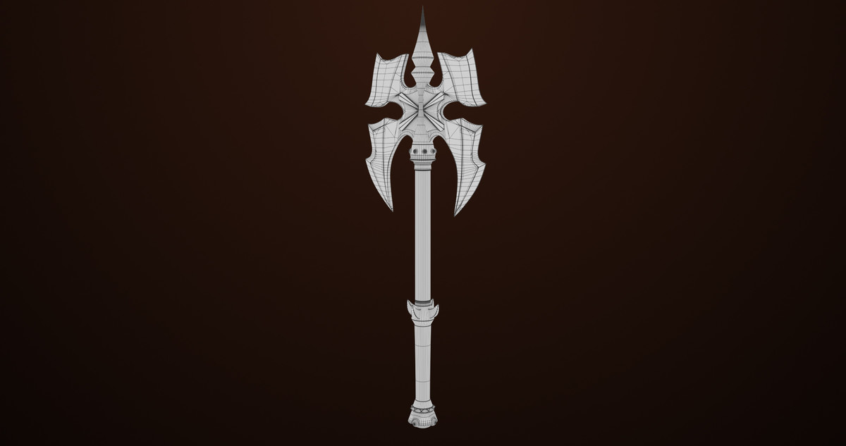 Battle Axe 03 URP HDRP Textures