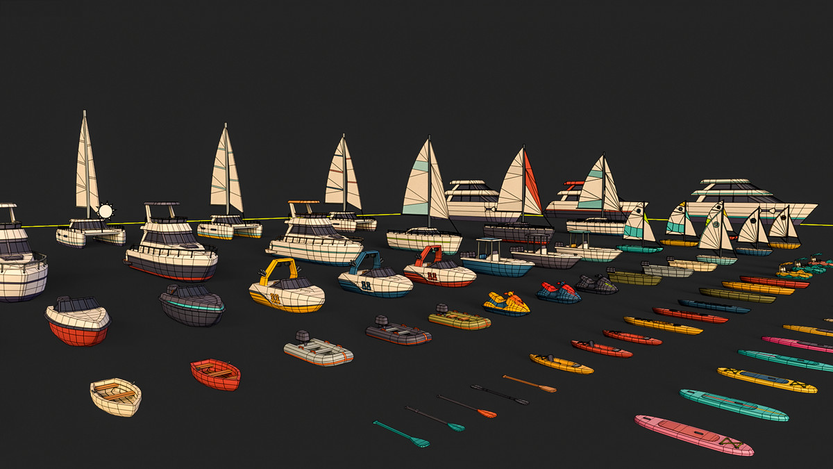 Stylized Watercraft_Pack 2