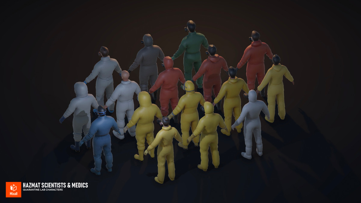 Hazmat Scientists & Medics - Quarantine Lab Characters