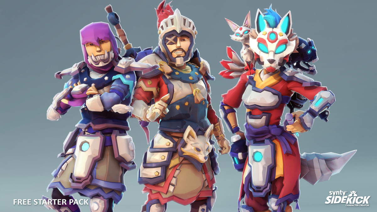 FREE Starter Pack - Sidekick Modular Characters by Synty, image 4