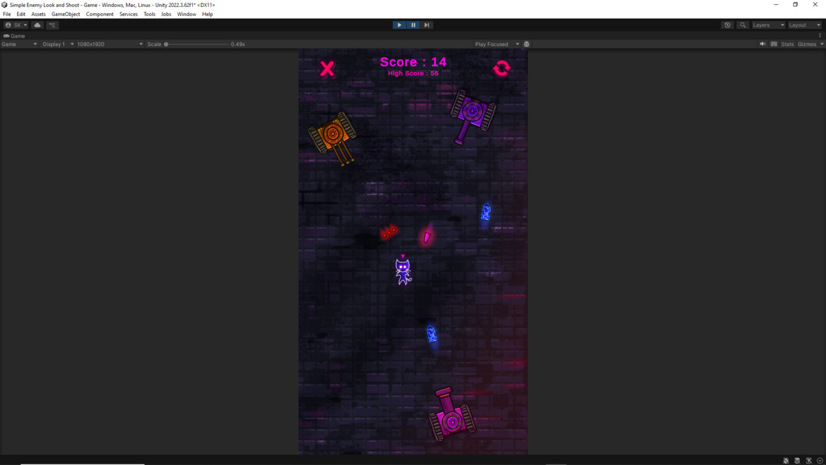 Bullet Hell Survival Template (2D)